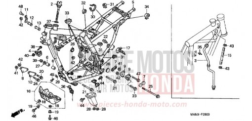 FRAME BODY NX650X de 1999